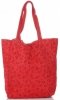 Bőr táska shopper bag Vittoria Gotti piros VL299